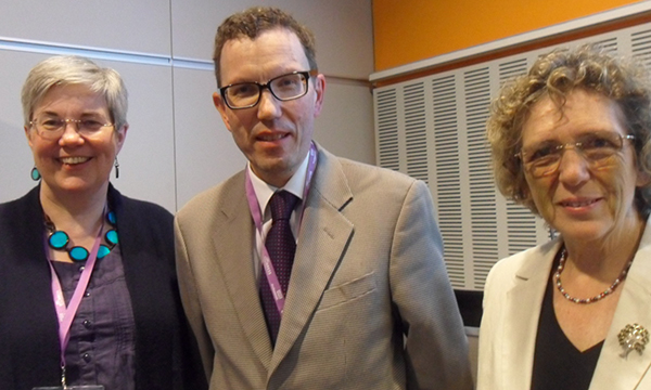 Claire Chatterton, John Adams and Dianne Yarwood