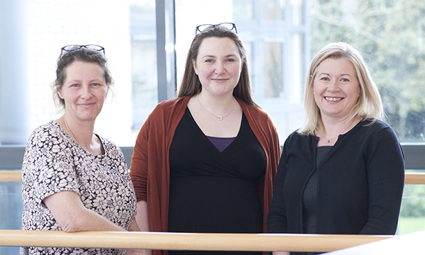 Nurses Ruth McCarthy, Kim Geraghty and Tracy Harman