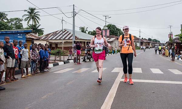Pauline Cafferkey and Allie Fellowes