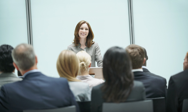 Presenting at a conference