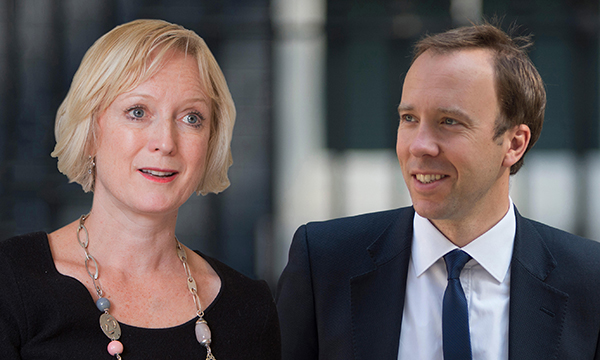 Ruth May and Matt Hancock