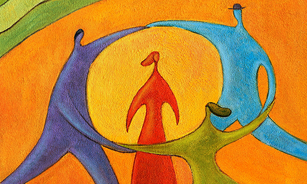 protective circle around person