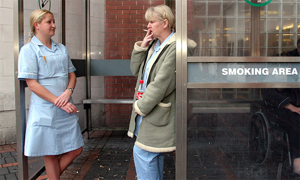 nurses smoking