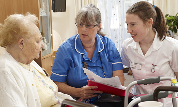 student on clinical placement