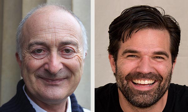 Sir Tony Robinson and Rob Delaney