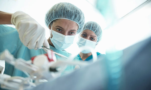 Female surgeons at work