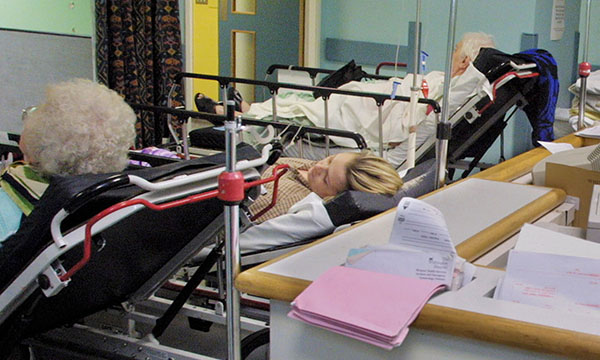 Hospital trolley wait