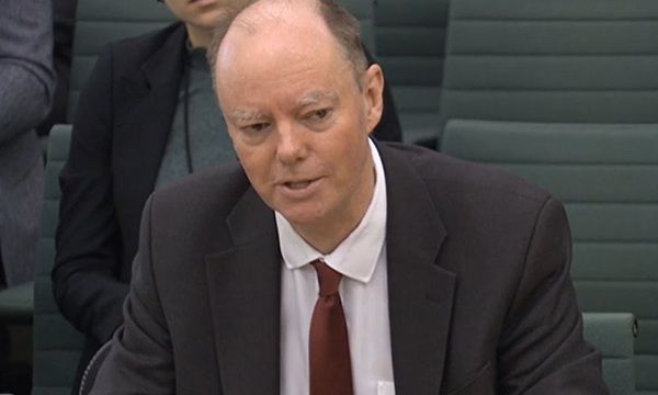Picture of England’s chief medical officer&nbsp;Chris Witty. Retired nurses in older age groups or who have&nbsp;health&nbsp;conditions can still help at a time when the NHS is under considerable strain, he told MPs.