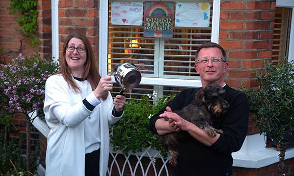Picture shows people in west London taking part in a Clap for Carers. Applause for nurses is a feature of the pandemic, but whether public understanding of the profession has improved is debatable.