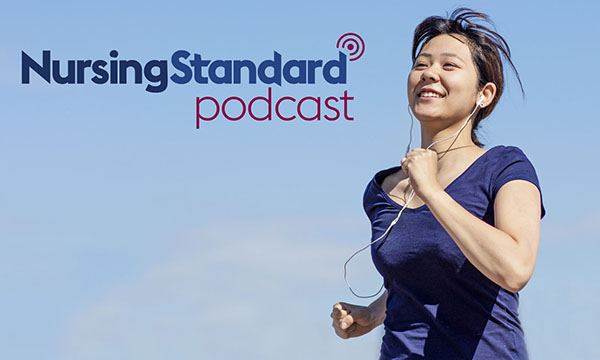 woman smiles as she jogs