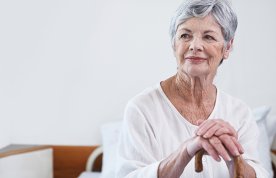 An older lady sitting on a hospital bed. Picture: iStock