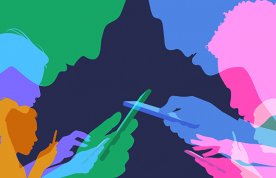 Social media discussions illustration