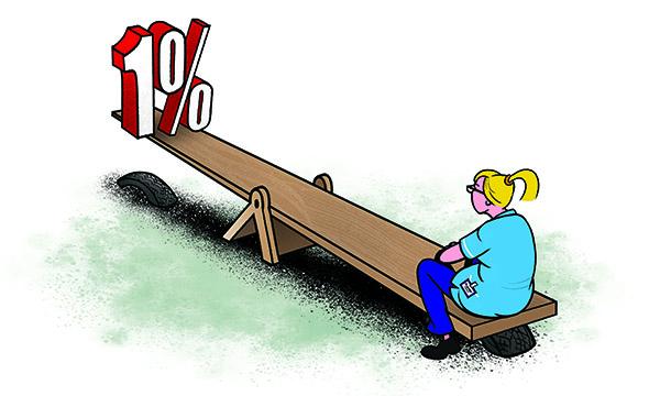 Nurses' 1% pay award