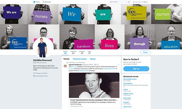 campaign's Twitter page