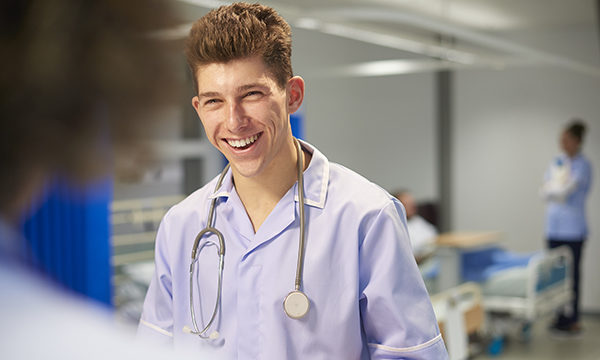 nursing student on placement