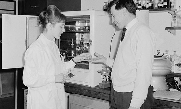 Jean Purdy with Robert Edwards