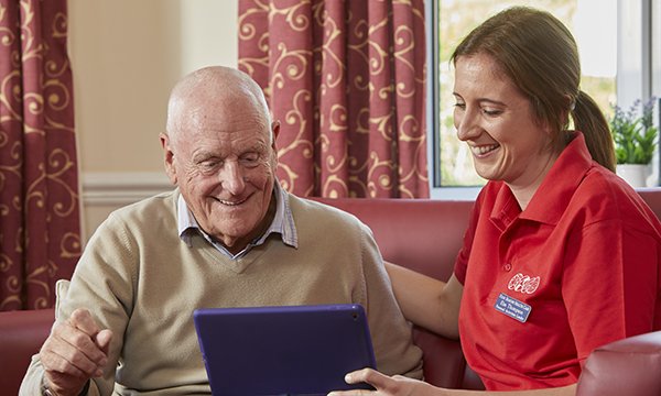 Care home staff and patients