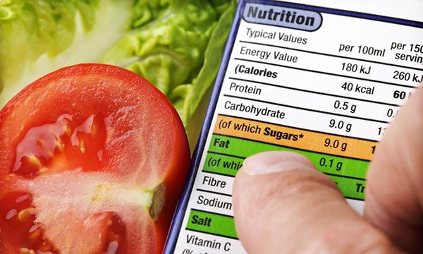 Looking at nutrition information