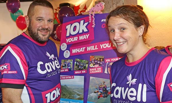 Paul Jebb and Teresa Chinn join in the charity challenge