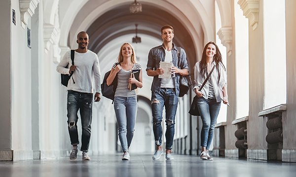 New students start on their university courses