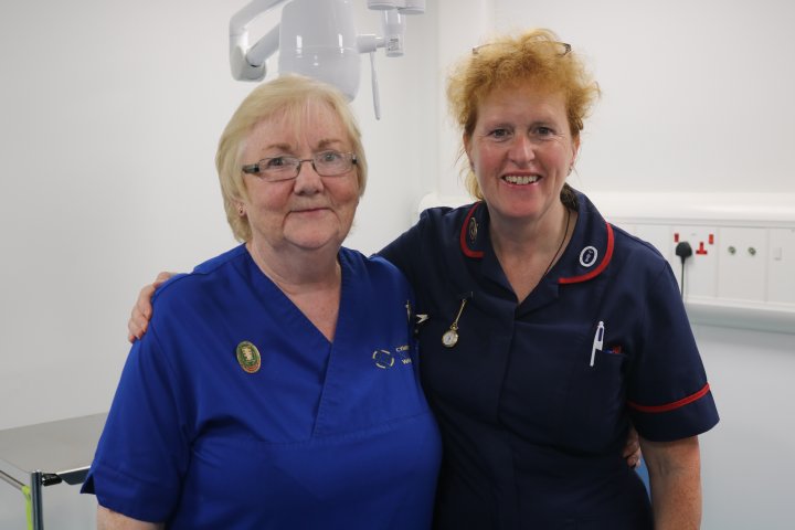 Emergency nurse practitioner Rhiannon Pritchard and emergency department matron Lyn Roberts