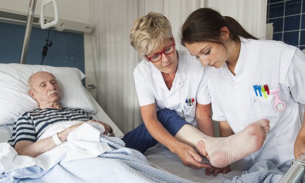 Checking for pressure ulcers