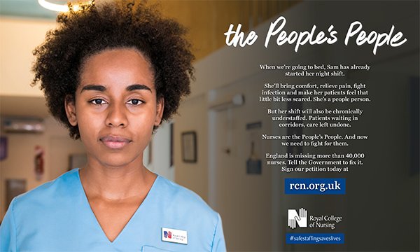 RCN advertising campaign will target the public in a bid to secure a safe nurse staffing law in England