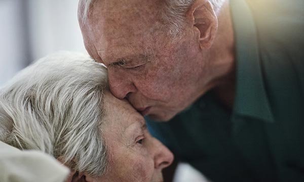 What is an older husband’s experience of caring for his wife who has dementia?