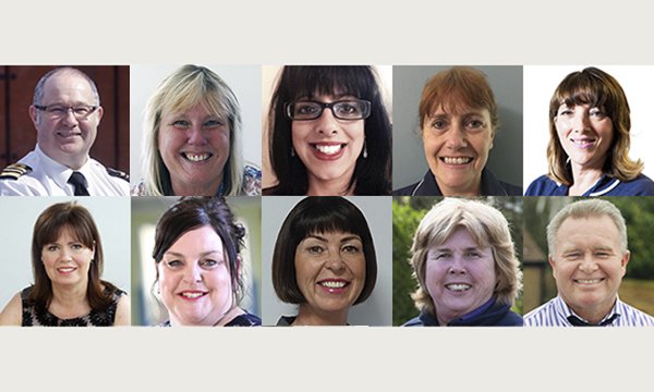 collage of faces of some of the nurses named in the new year's honours list 