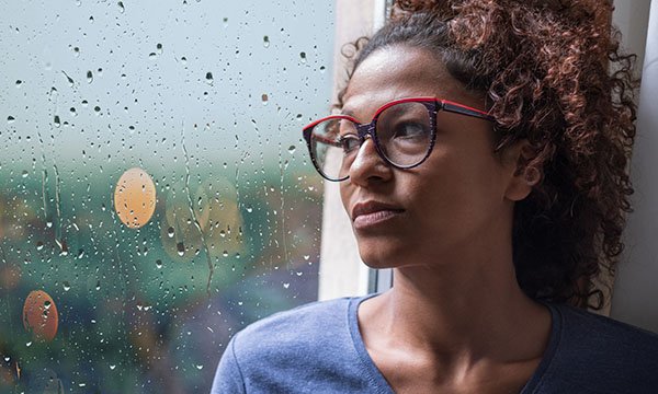 Image of depressed nurse who is contemplating taking her own life