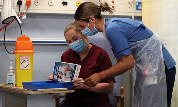 Staff at the Western General Hospital in Edinburgh