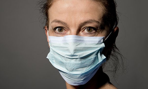 Nurse wearing mask