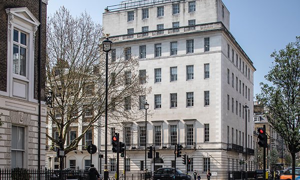 Picture of the Nursing and Midwifery Council headquarters in Portland Place, London