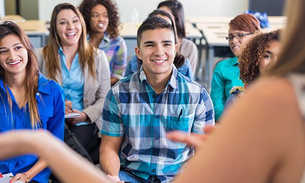 Nurse talking to patient