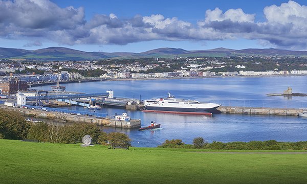 Picture shows a view of Douglas harbour in the Isle of Man