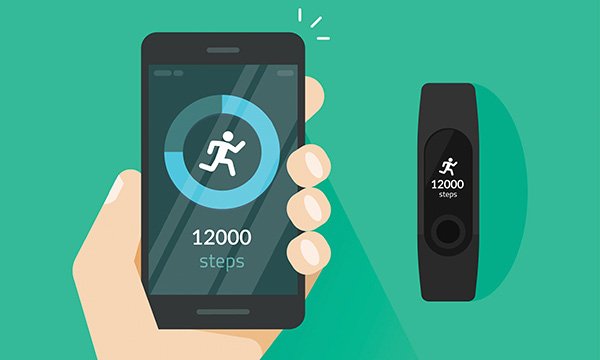 Steps app viewed on a mobile phone