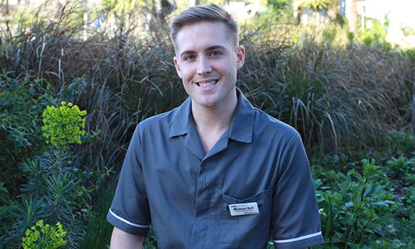 Picture of nurse Michael Bell, who cares for patients with paediatric inflammatory multisystem syndrome (PIMS-TS)