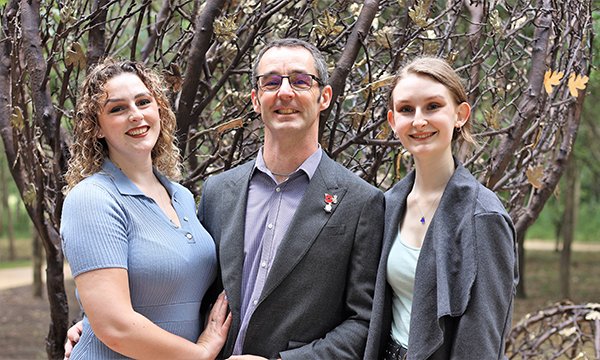 Family of Liz Richmond at the National Memorial Arboretum in Staffs