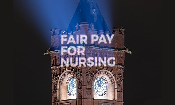 Cardiff Bay light projection