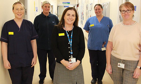 Nurse colposcopist Nicola Anderson and colleagues at North Tees and Hartlepool NHS Foundation Trust