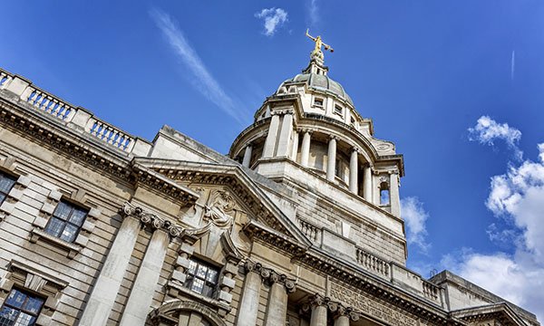 The Old Bailey or Central Criminal Court in London