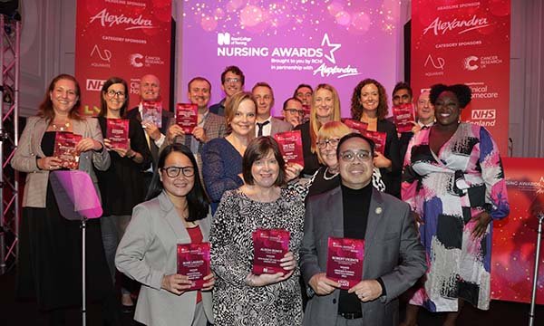 The winners at the RCN Nursing Awards 2022, including RCN Nurse of the Year Antonia Bunce, centre front
