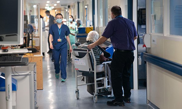 Busy emergency department corridor to show how NHS is planning to increase pre-winter acute capacity