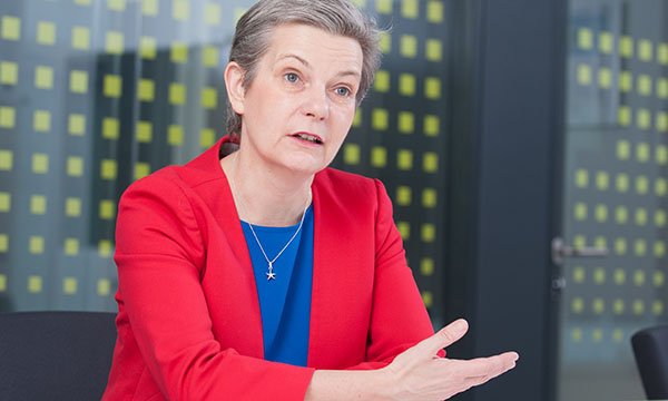 Photo of NMC chief executive Andrea Sutcliffe, who has responded to allegations against her organisation