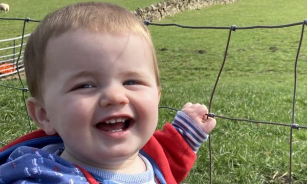 A smiling James Philliskirk, who developed sepsis from a Strep A skin infection