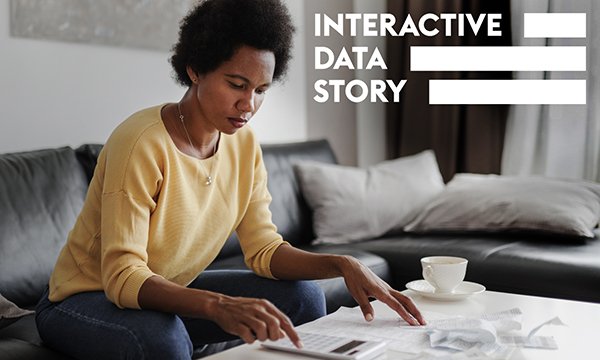 Photo of nursing student checking finances with calculator