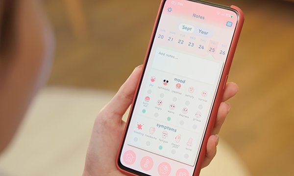 Period tracking apps can let you know what stage of your cycle you are in