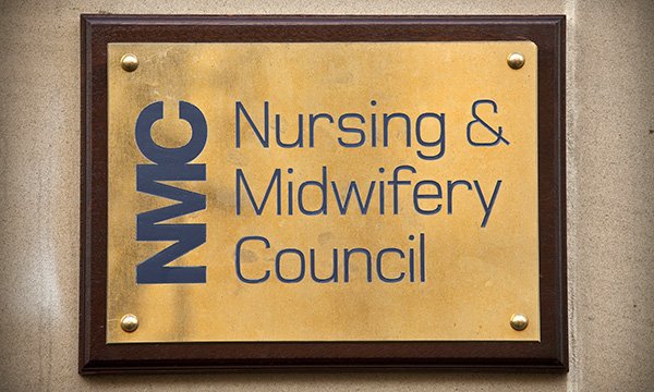 NMC transformation plan: headquarters name plate of the nurse regulator