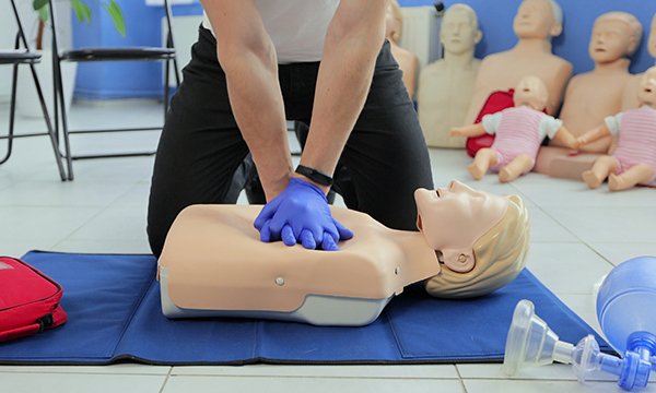 Nurses performing CPR: debrief conversations as well as education updates are essential