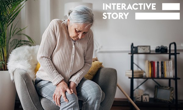 Pain assessment tools: a woman with stomach pain